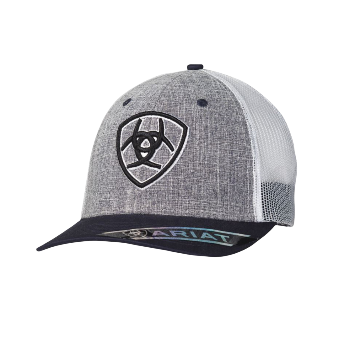 Ariat Grey Mesh Logo Embroidered Cap
