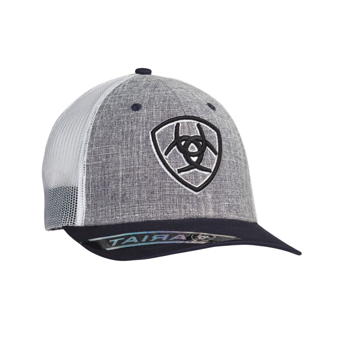 Ariat Grey Mesh Logo Embroidered Cap