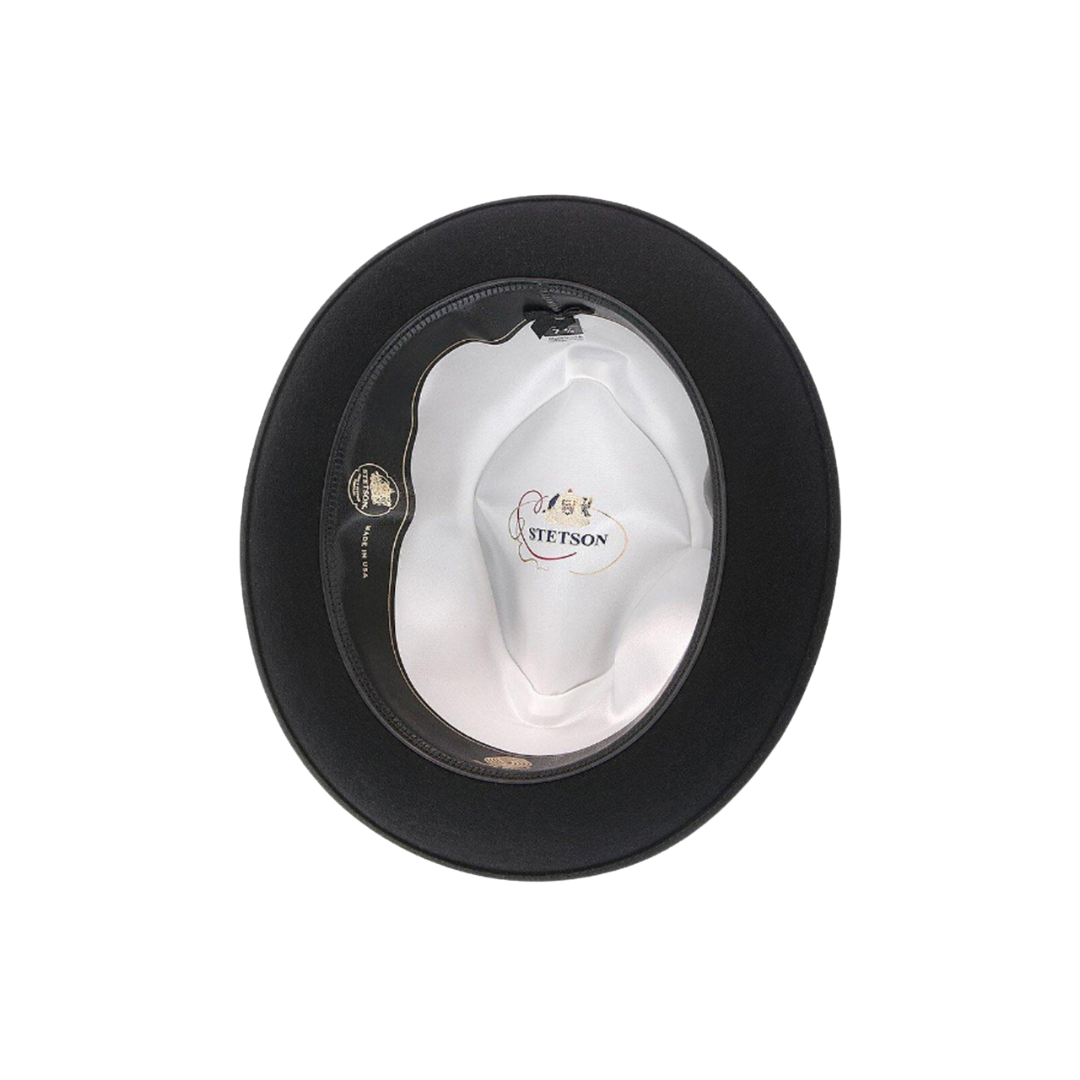 Stetson Hats Frederick Black Wool Felt Fedora Hat