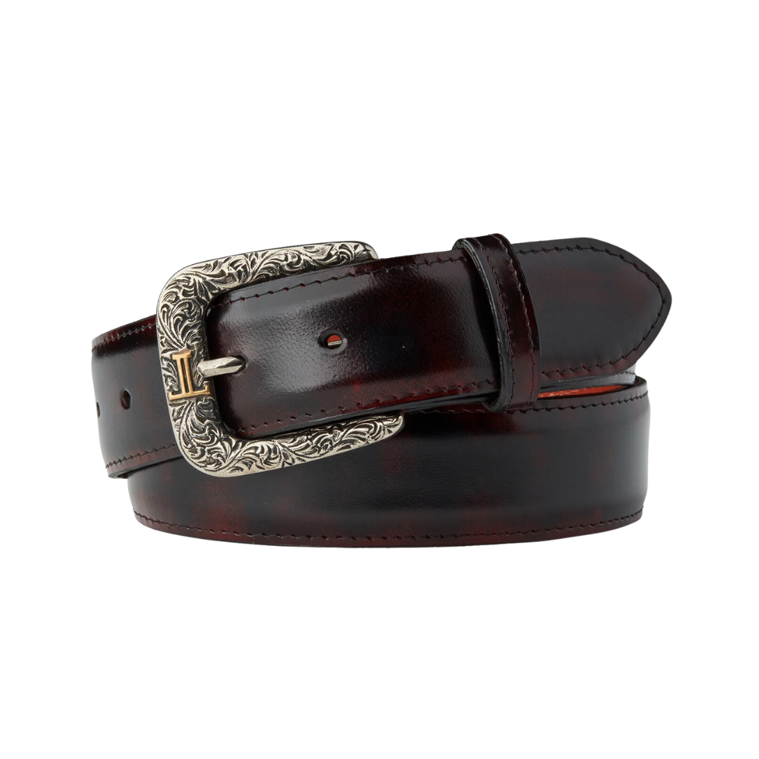 Lucchese Black Cherry Goat Belt