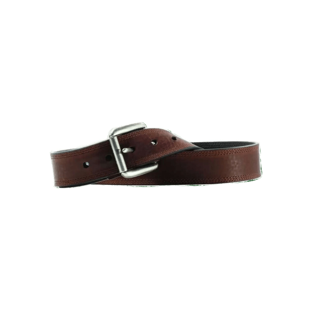 Ariat Men's Triple Stitch Copper Brown Belt