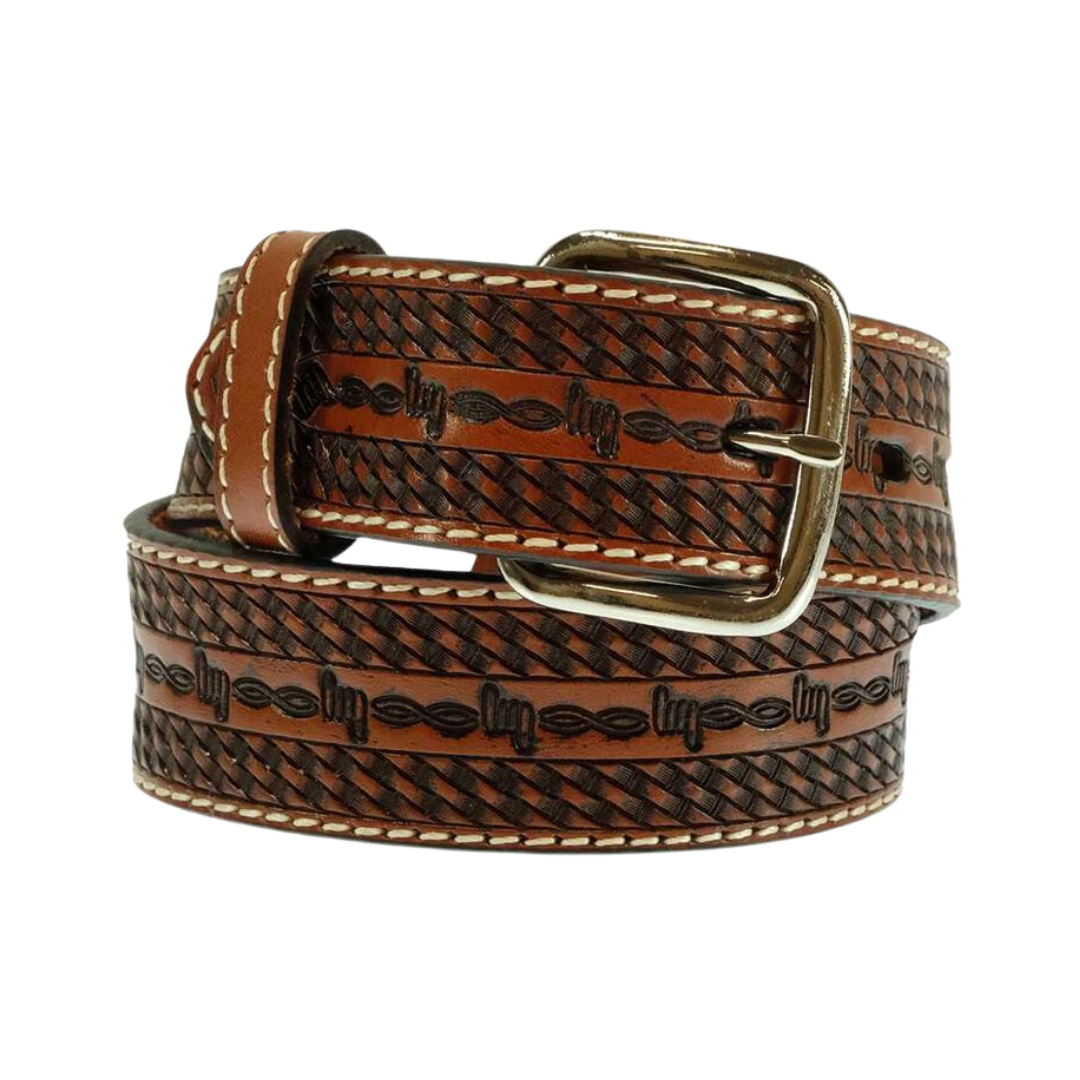 Western Fashion Leather Basketweave Children&