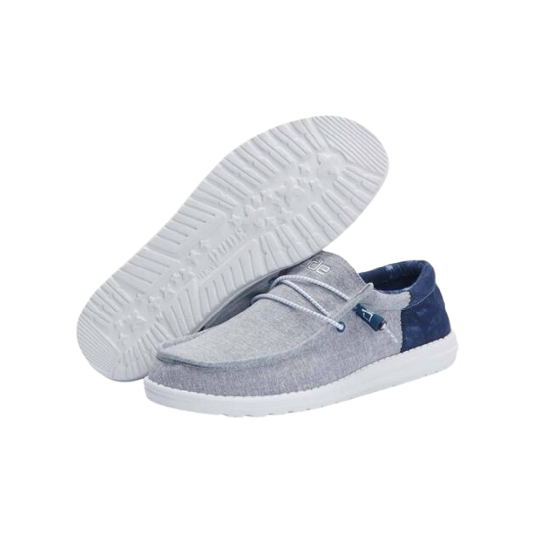 Hey Dude Men's Wally Sox Funk Indigo Moc