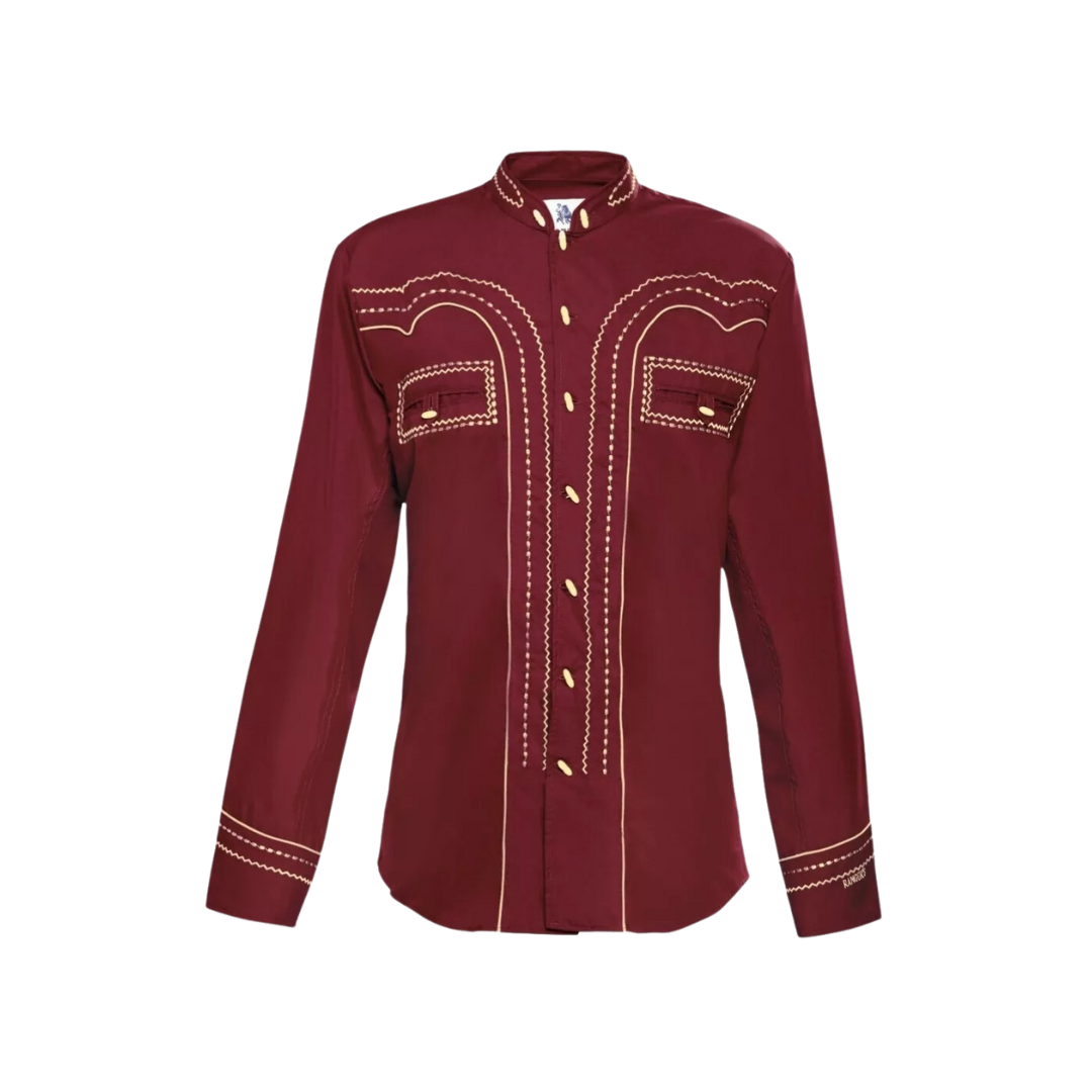 Ranger's Usa Men's Wine Charra Tarugos Shirt