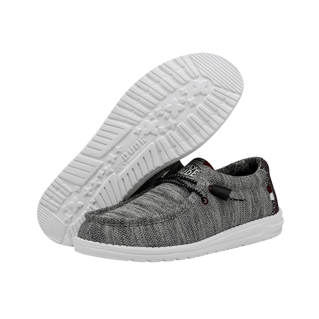 Hey Dude Men's Wally Sox Grey Shoes