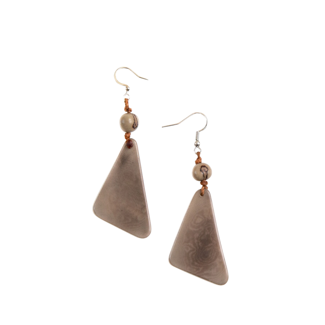 Tagua Women's Charcoal Grey Scarlett Earrings