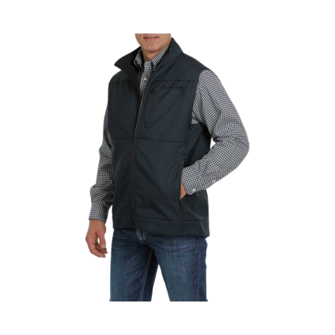 Cinch Men's Bonded Navy Textured Vest