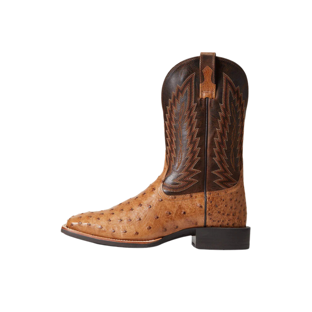 Ariat Men's Quantum Primo Ranger Ostrich Light Brown Boots