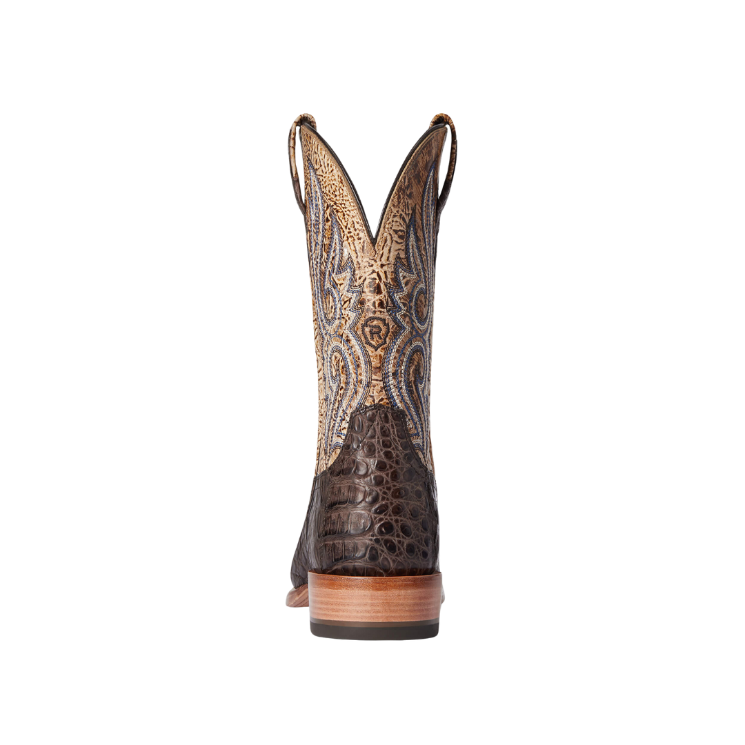 Ariat Men's Relentless Denton Chocolate Caiman Belly Exotic Boots