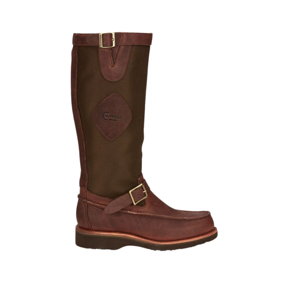 Chippewa Men's 17 Pull On Snake Goaky Brown Boots