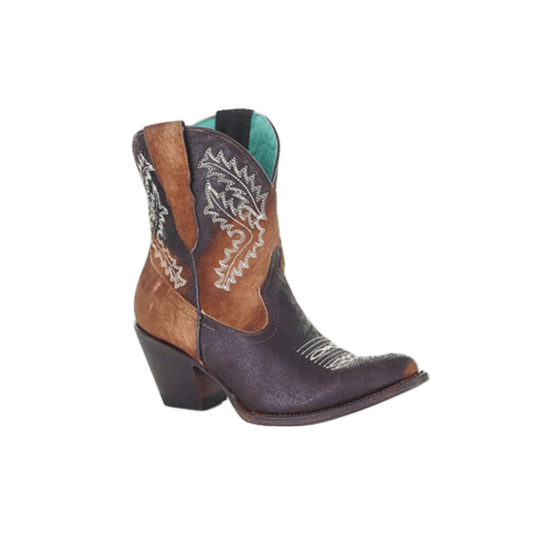 Corral Women's Embroidery Western Brown Booties