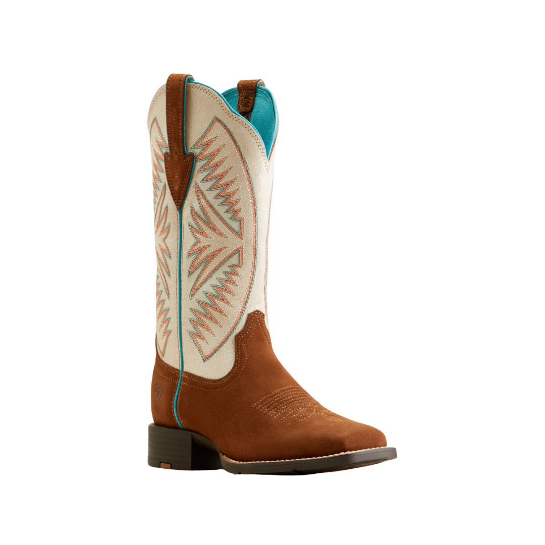 Ariat Women's Round Up Ruidoso Matter Pearl Suede Boots