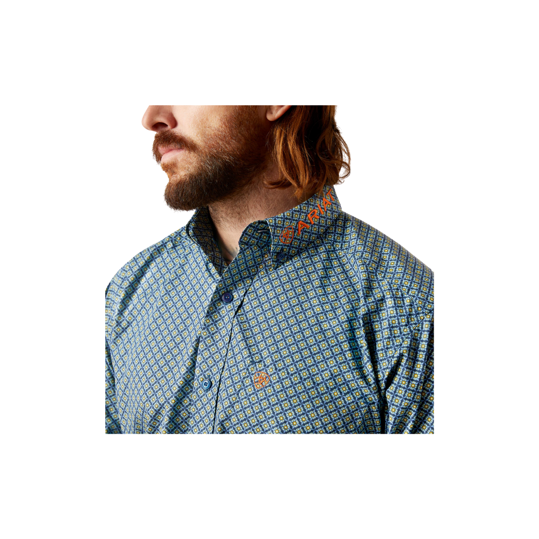 Ariat Men's Team Walton Classic Fit Moonlit Ocean Shirt