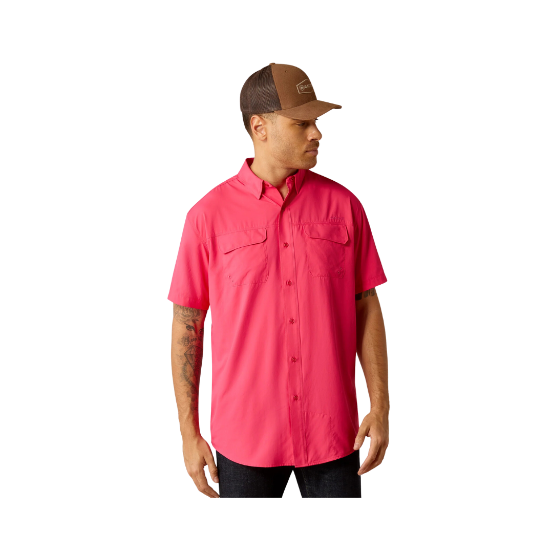 Ariat Men's VentTEK Outbound Hibiscus Classic Fit Pink Shirt