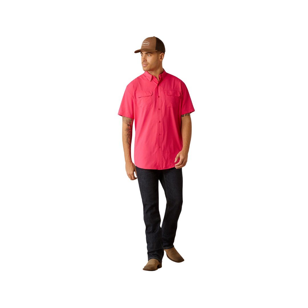 Ariat Men's Venttek Outbound Pink Shirt | Western Style Ariat Men's Venttek Outbound Pink Shirt | Western Style