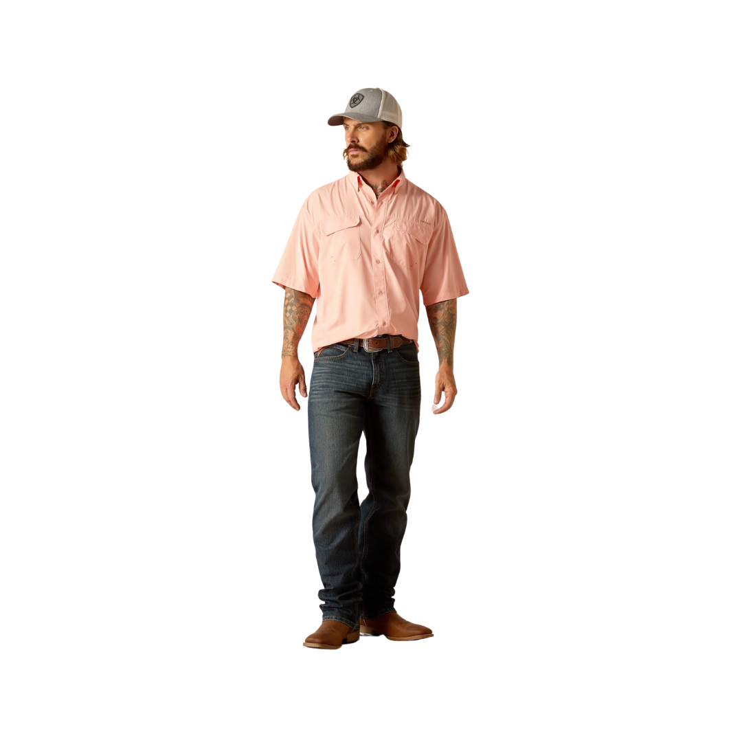 Ariat Men's VentTEK Outbound Classic Fit Apricot Blush Shirt