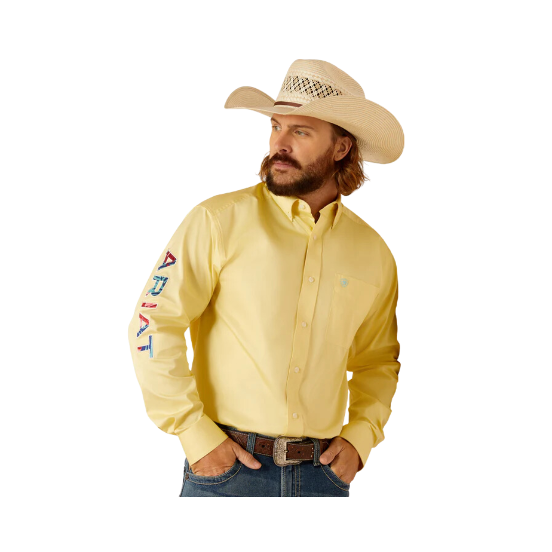 Ariat Men's Team Twill Classic Fit Sun Logo Shirt