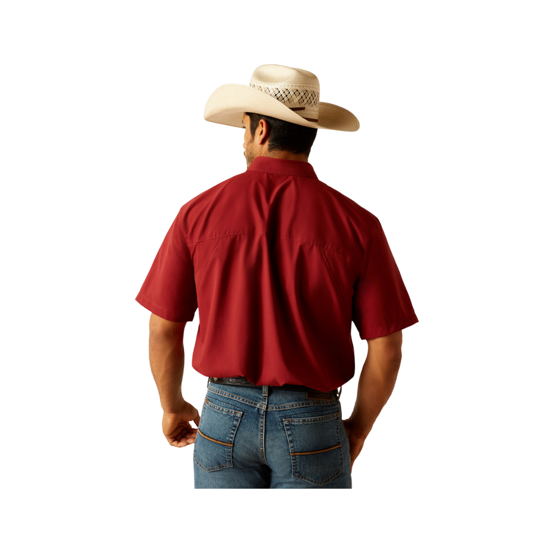 Ariat Men's Airflow Print Merlot Shirt
