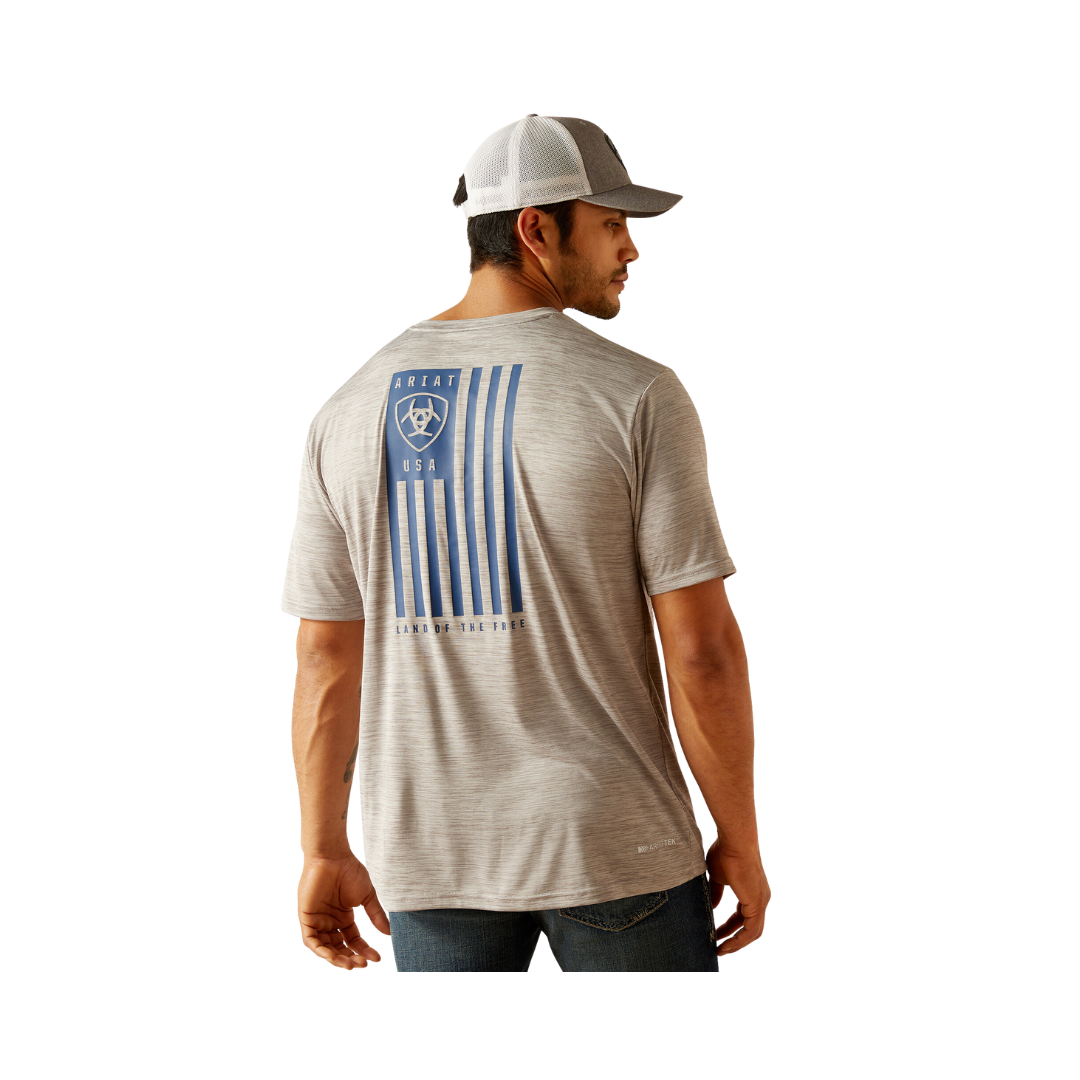 Ariat Men's Charger Spirited Light Gray Heather Shirt