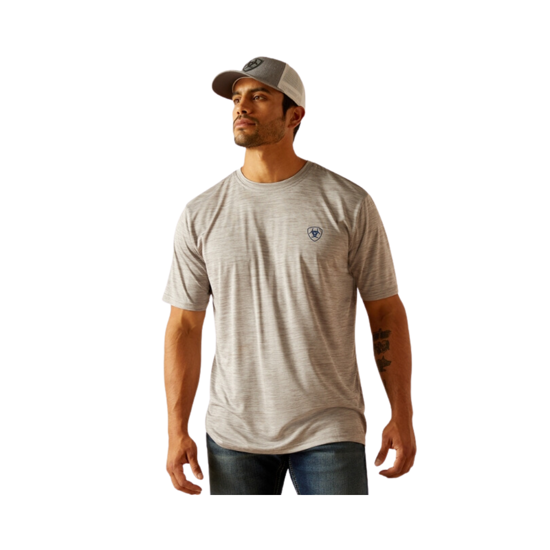 Ariat Men's Charger Spirited Light Gray Heather Shirt