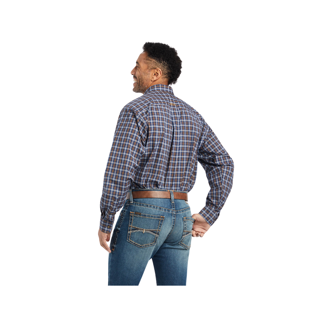 Ariat Men's Pro Series Giacomo Stretch Classic Fit Estate Blue Shirt