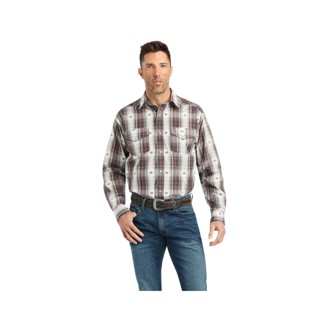 Ariat Men's Pro Series Geoffrey Classic Fit Estate Blue Shirt