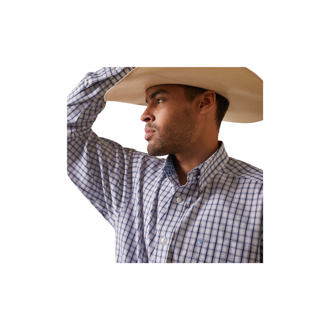 Ariat Men's Wrinkle Free Ace Classic Fit White Shirt