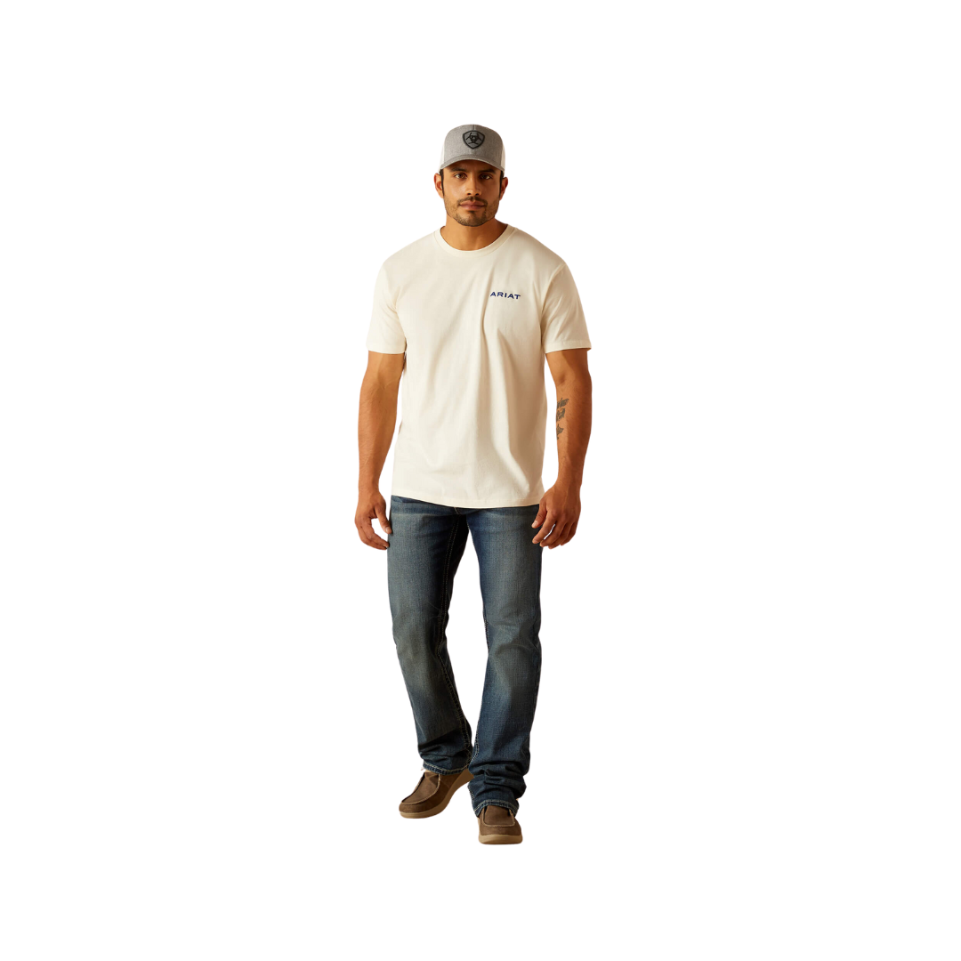 Ariat Men's Ariat Logo Off White T-Shirt