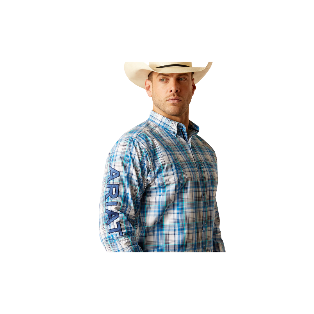 Ariat Men's Pro Series Team Griffen Classic Fit White Shirt