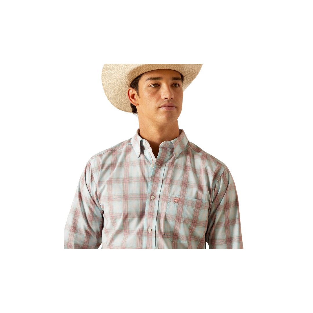 Ariat Men's Pro Series King Fitted Sky Shirt