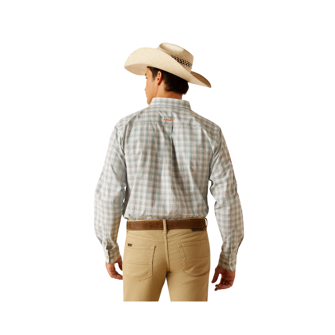 Ariat Men's Pro Series Team Luca Fitted Grey Shirt