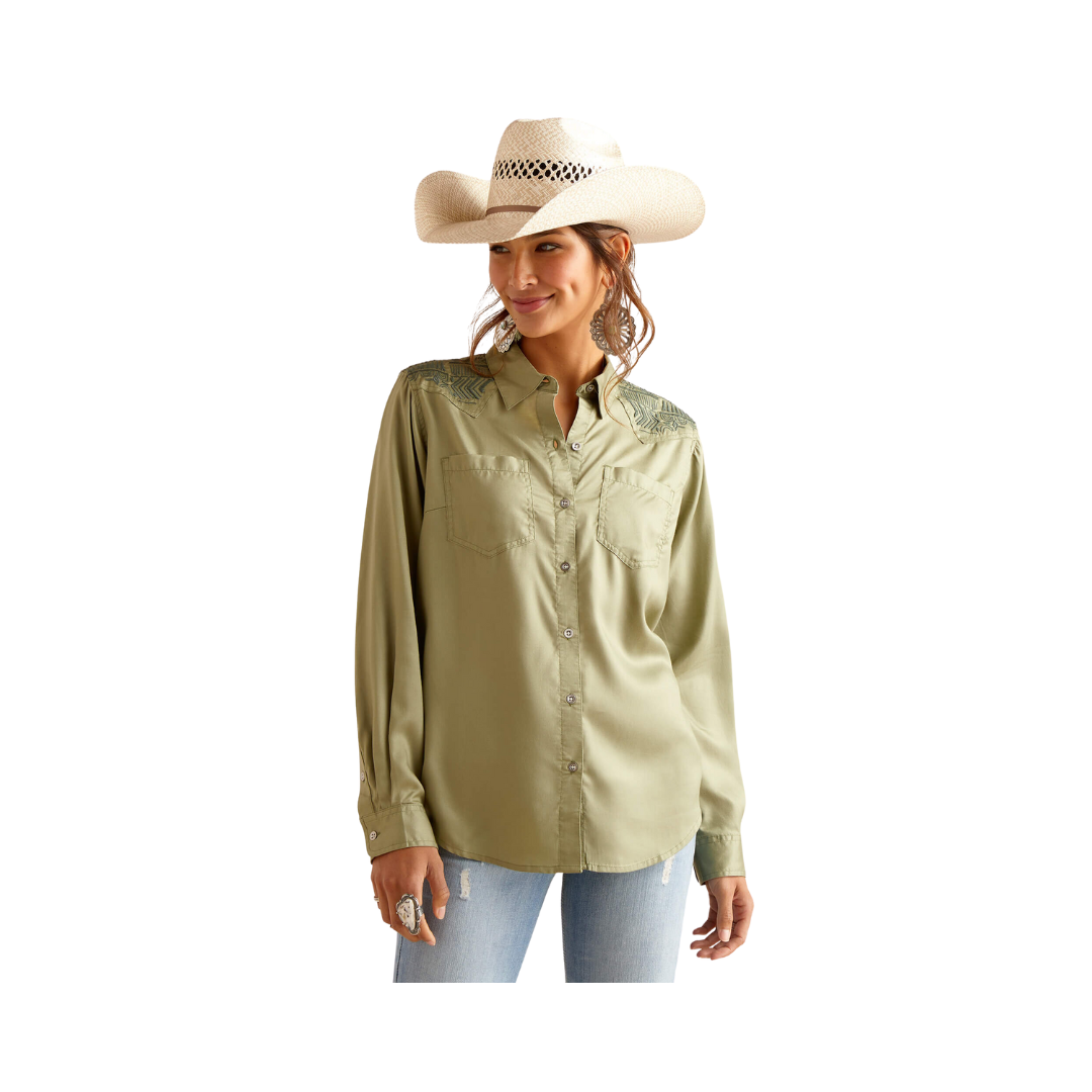 Ariat Women's Erika Sage Green Shirt
