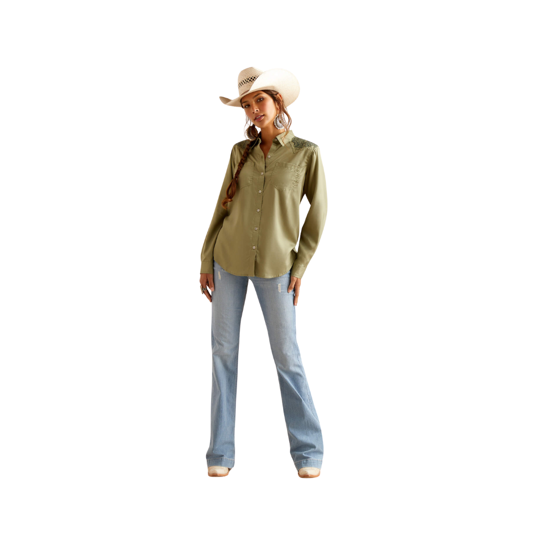Ariat Women's Erika Sage Green Shirt