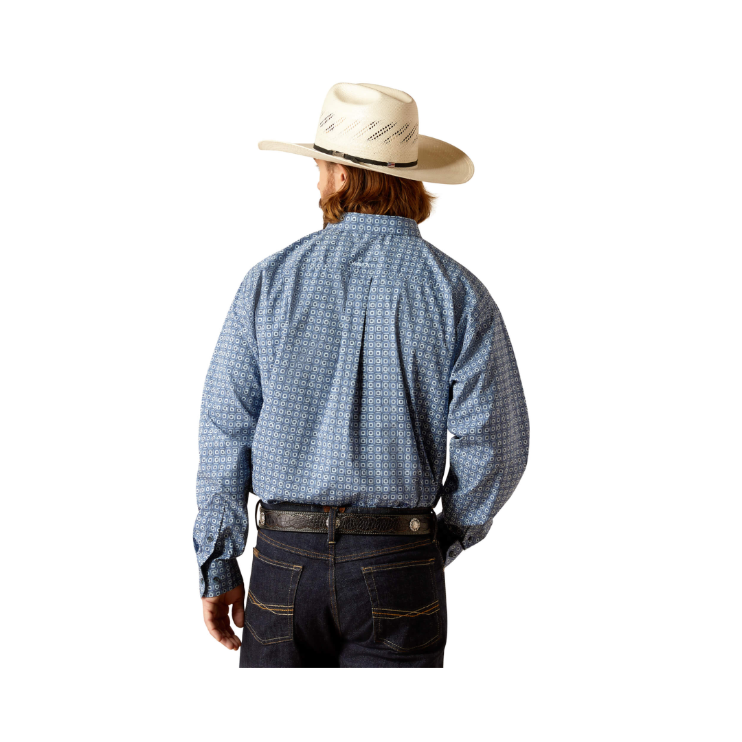 Ariat Men's 360 AirFlow Classic Fit Blue Shirt