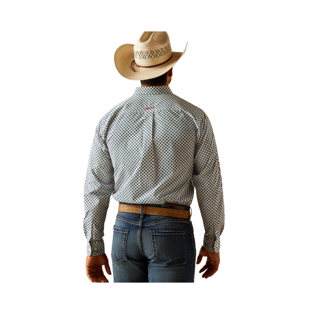 Ariat Men's Team Lochlan Fitted White Shirt