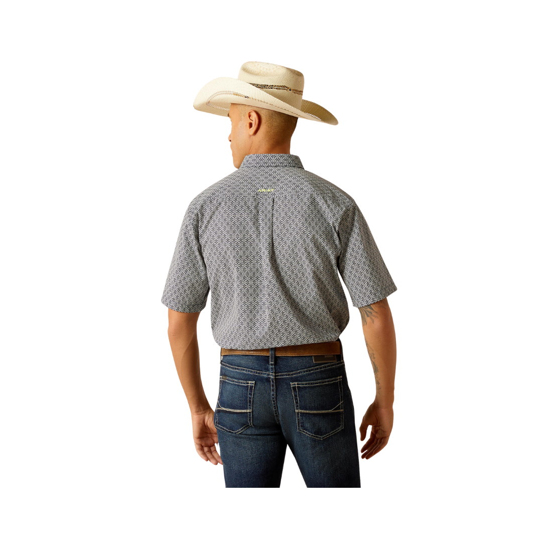 Ariat Men's Trace Fitted Dress Blues Shirt