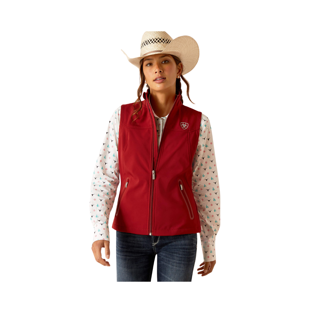 Ariat Women's New Team Softshell Sun-Dried Tomato Vest