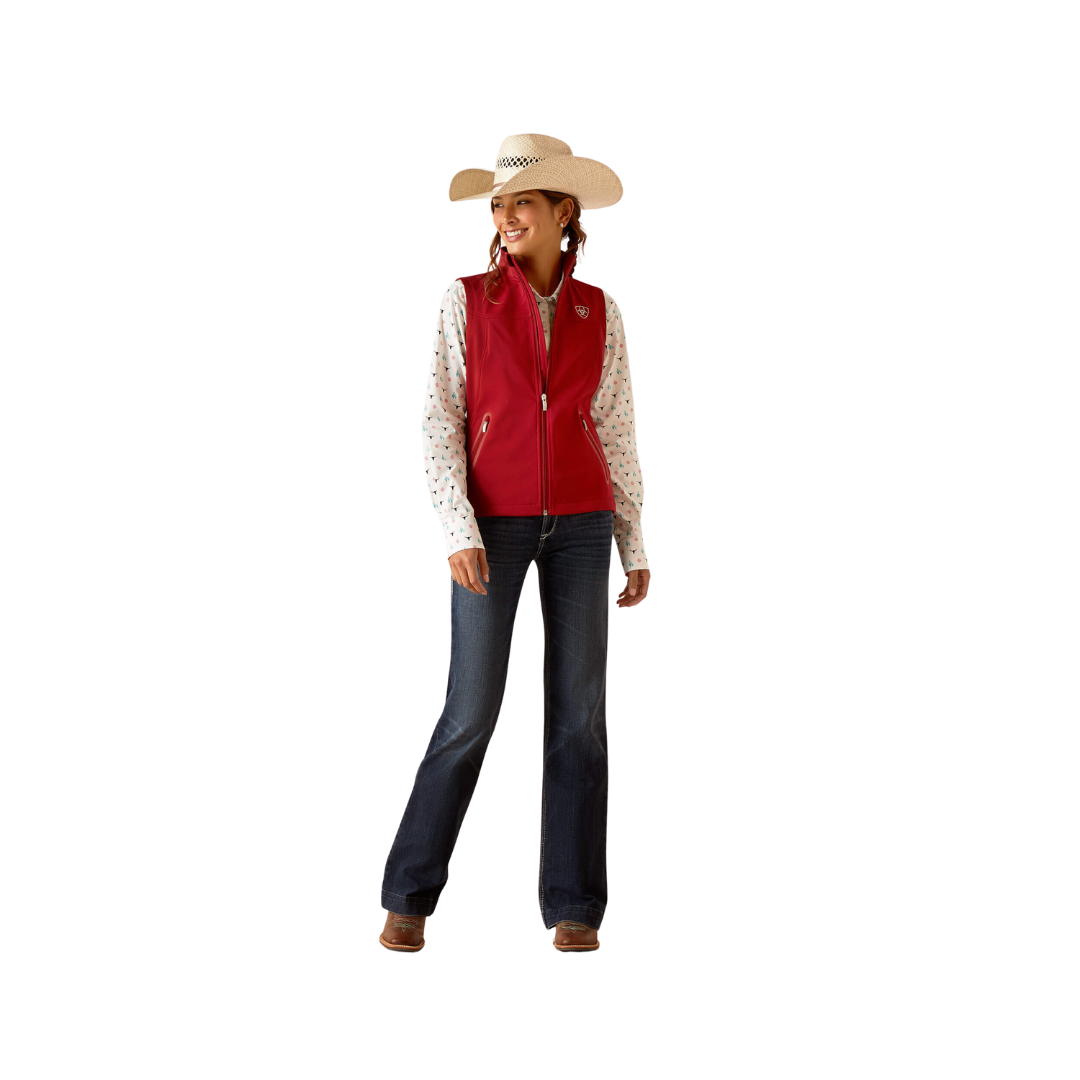 Ariat Women's New Team Softshell Sun-Dried Tomato Vest