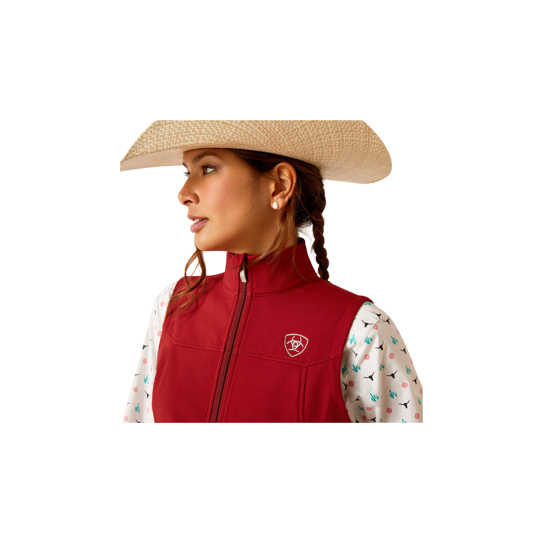 Ariat Women's New Team Softshell Sun-Dried Tomato Vest