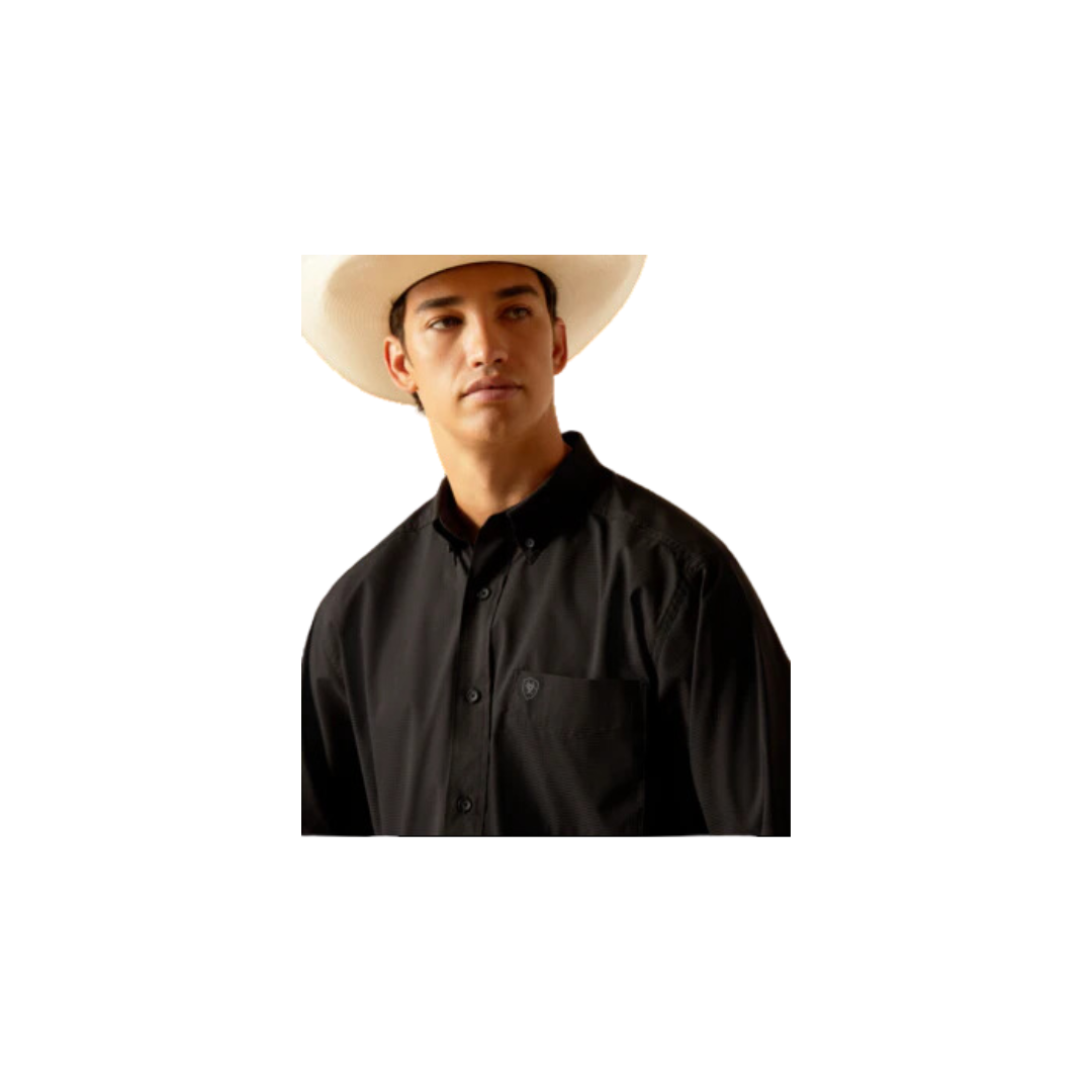 Ariat Men's 360 Airflow Classic Fit Button Down Black Shirt