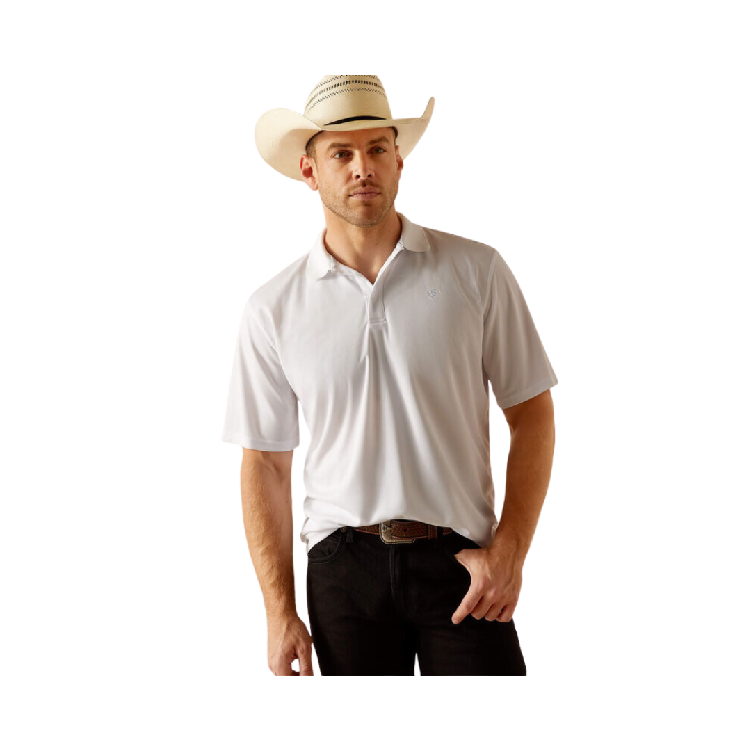 Ariat Men's Tek White Polo White Shirts