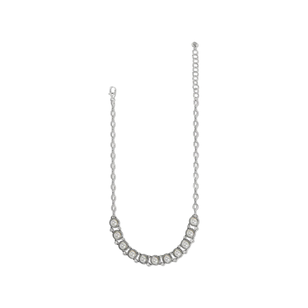Brighton Women's Sea Gem Collar Silver Pearl Necklace