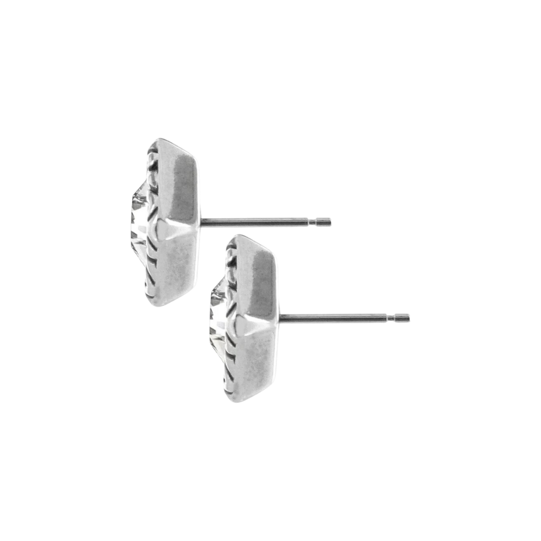 Brighton Women's Regina Mini Post Silver Earrings