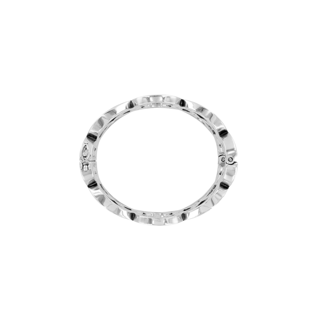 Brighton Women's Toledo Wide Hinged Silver Bangle