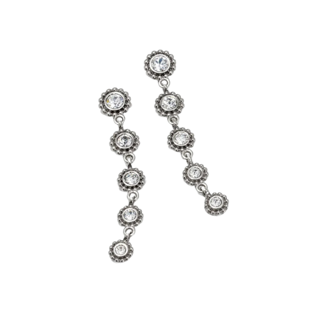 Brighton Women's Twinkle Drops Post Drop Silver Earrings