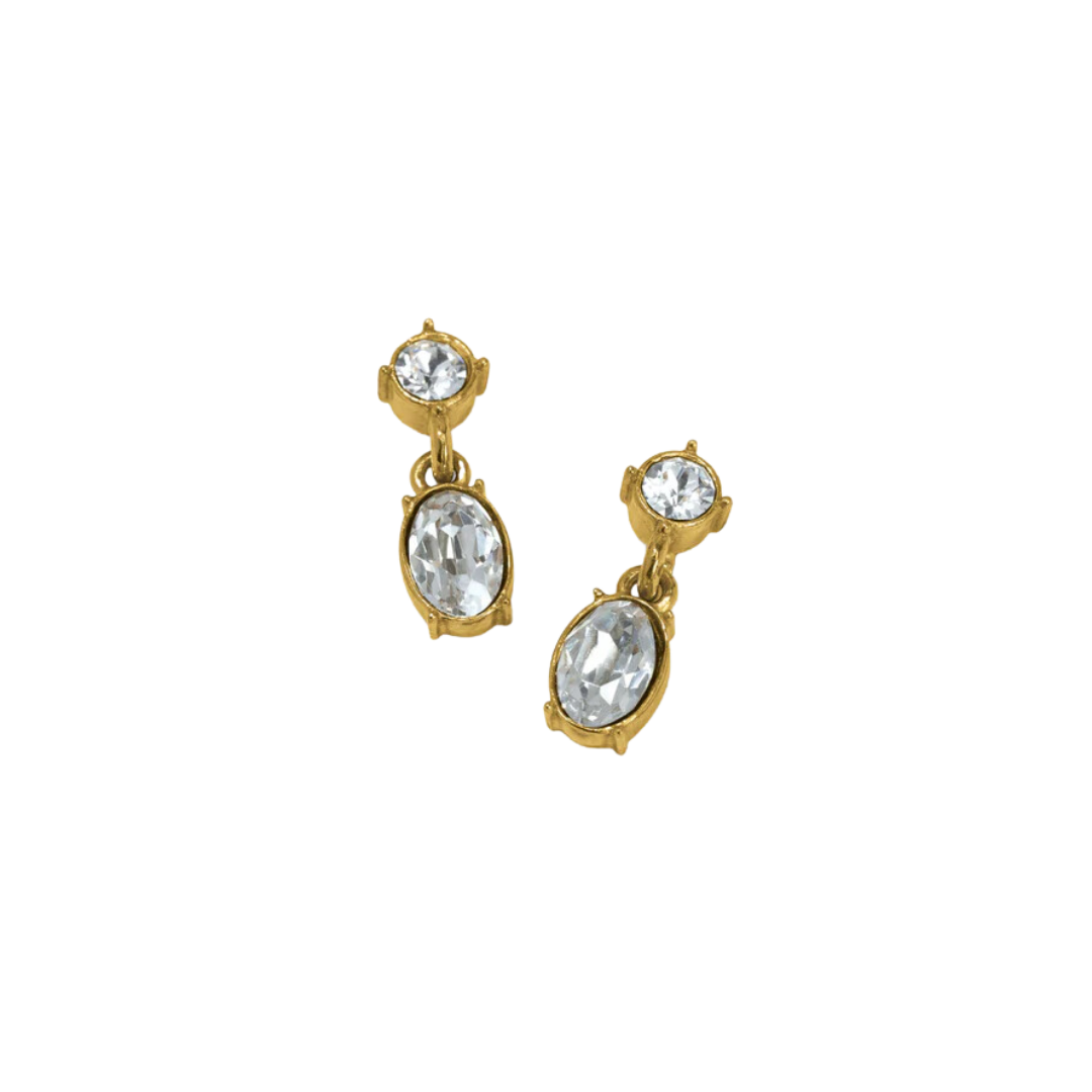Brighton Women's One Love Golden Petite Post Drop Gold Earrings