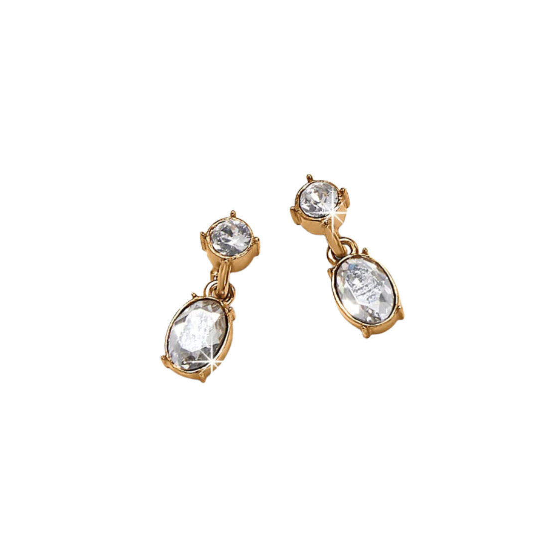 Brighton Women's One Love Golden Petite Post Drop Gold Earrings