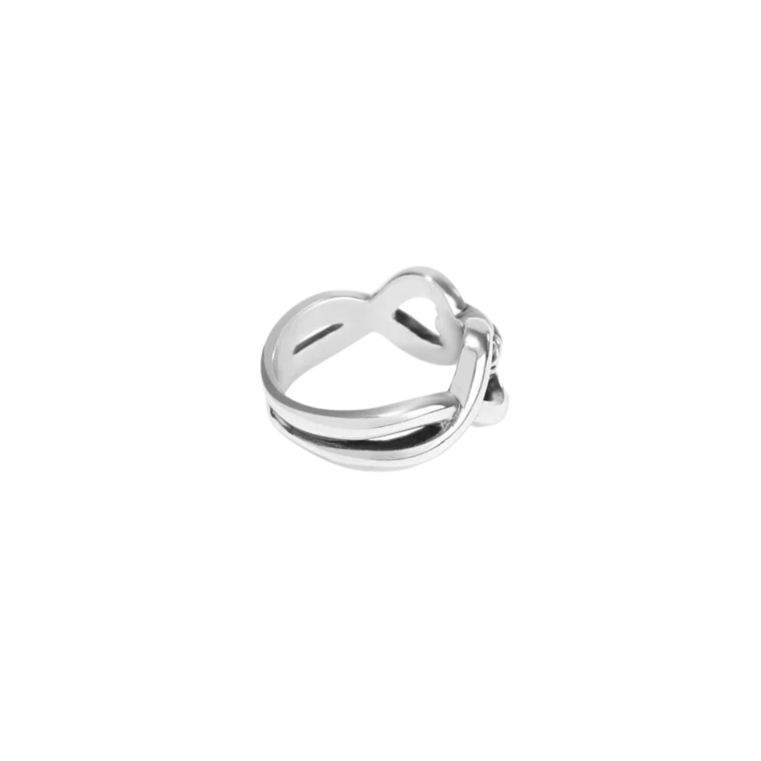 Brighton Women's Interlok Infinity Silver Ring