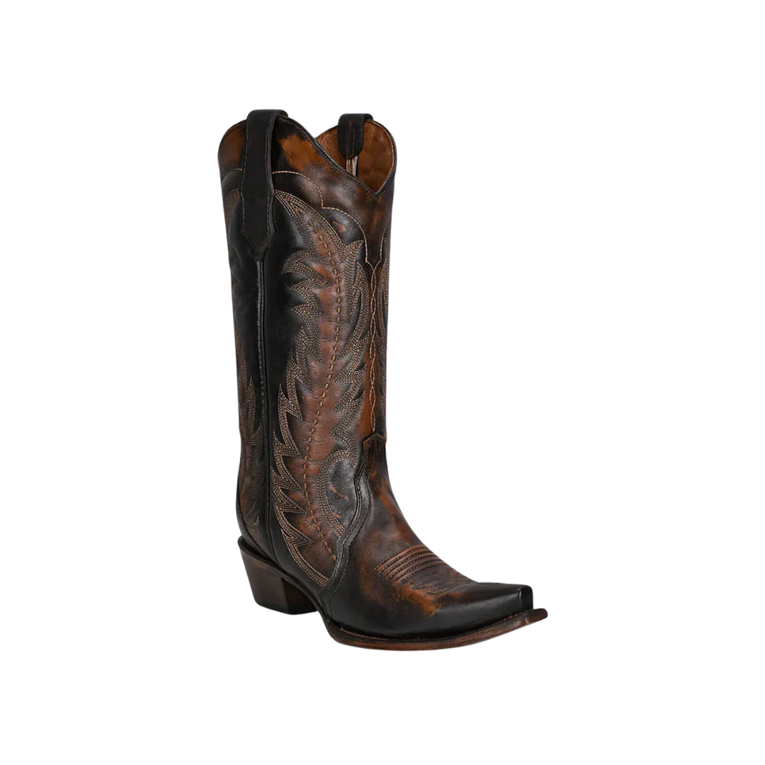 Corral Women's Brown Tan Embroidery Triad Boots