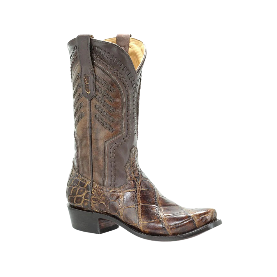Corral Men's Jeremiah Alligator Whiskey Honey Brown Boots